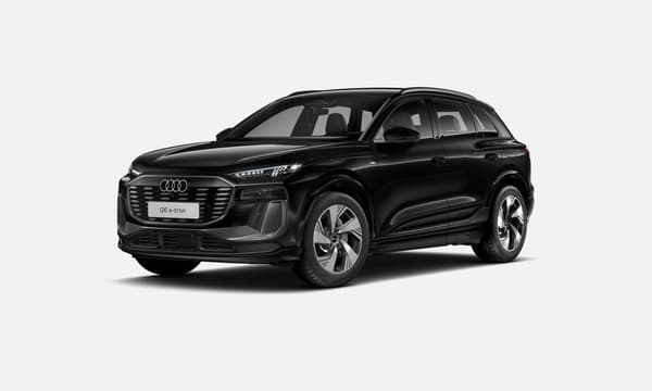 Audi Q6 e-tron e-tron quattro S line | S Line ulkonäköpaketti | Vetokoukku | Mythos-musta | Heti toimitukseen |